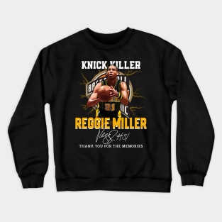 Reggie Miller Choke Sign Basketball Legend Signature Vintage Retro 80s 90s Bootleg Rap Style Crewneck Sweatshirt